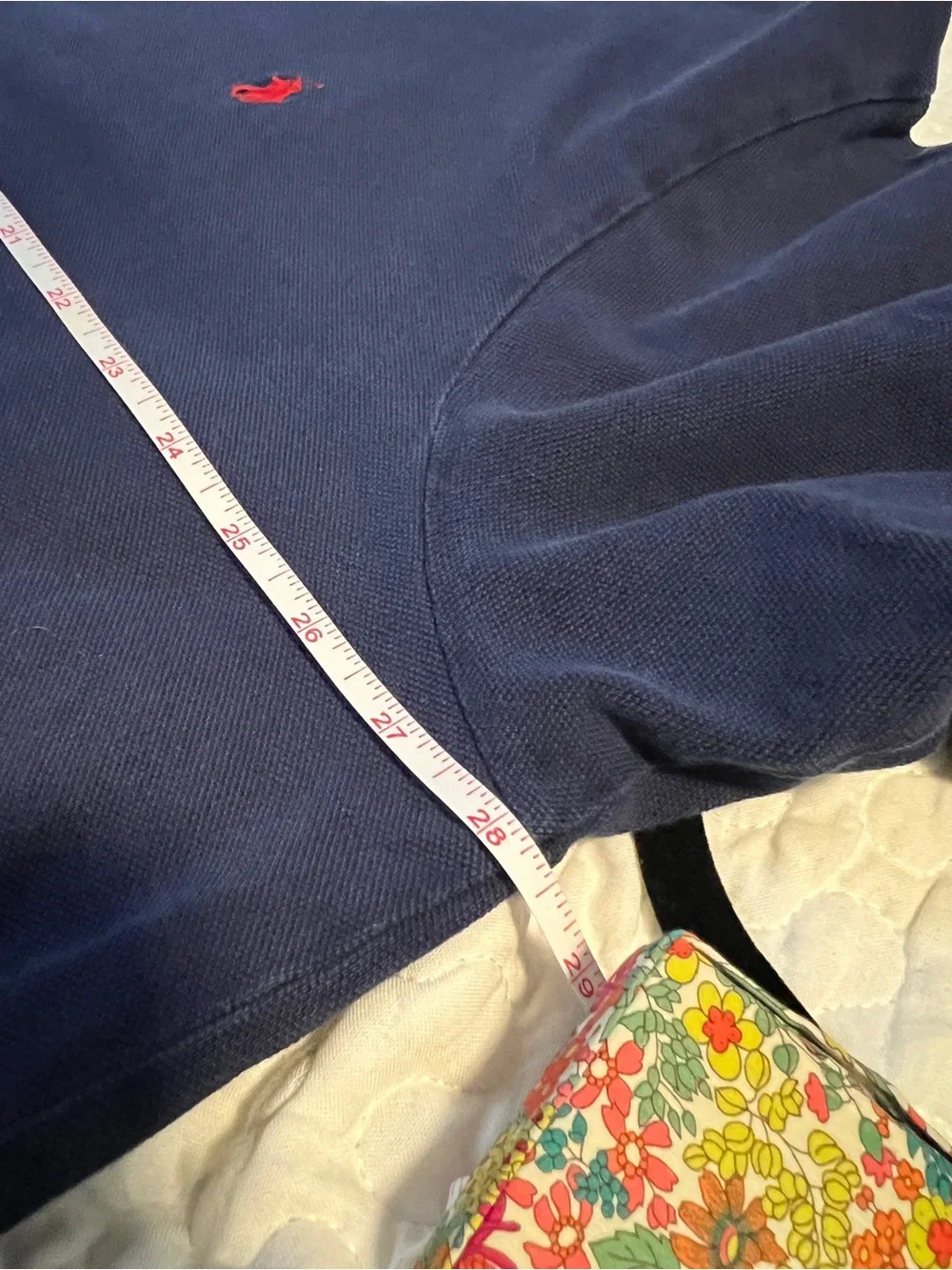 VINTAGE Polo Ralph Lauren Navy Short-Sleeve Polo Red Pony Y2K Preppy Streetwear